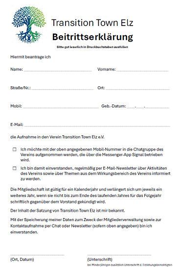 screenshot beitrittserklärung